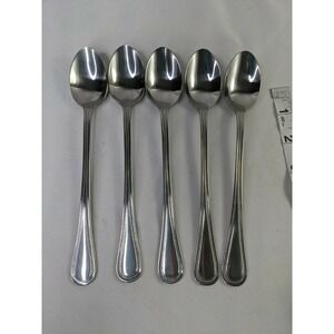 1847 Rogers Bros Beaded Iced Tea Spoon‎ Lot of 5
